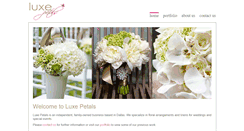 Desktop Screenshot of luxepetals.com